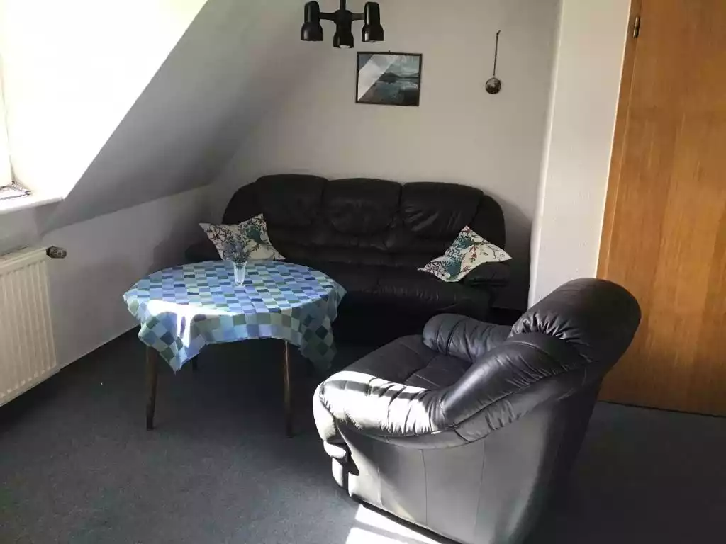 Gemütliche Couchecke am Dachfenster – ideal zum Entspannen